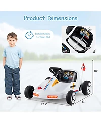 12V Kids Electric Go Kart 7AH Battery Powered Ride on Race Toy with Remote Control