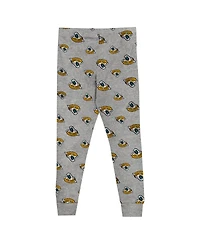 Outerstuff Big Boys and Girls Jacksonville Jaguars Long Sleeve T-Shirt Pants Sleep Set