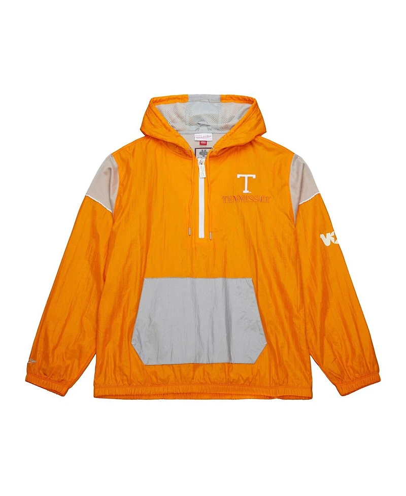 Mitchell & Ness Men's Tennessee Orange Volunteers Anorak Vintage Logo Half-Zip Hoodie Jacket