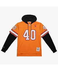 Mitchell & Ness Men's Mike Alstott Orange Tampa Bay Buccaneers Player Name Number Hoodie Legacy Jersey