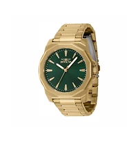 Invicta Men's Speedway Quartz 3 Hand Green Dial Watch