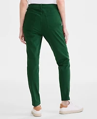 Style & Co Women's Mid Rise Curvy-Fit Skinny Twill Pants, Created for Macy's