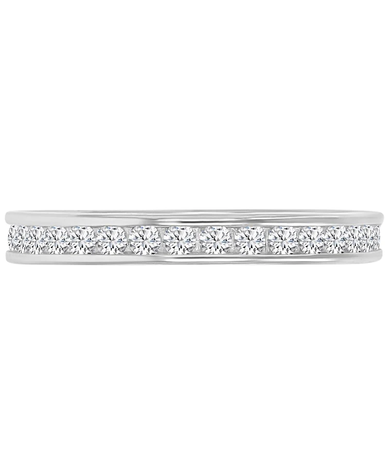 3-Pc. Set Cubic Zirconia Stack Rings (2-1/2 ct. t.w.) Tri-Tone Sterling Silver