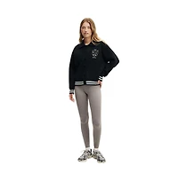 Cotton On Women's Active Knitted Graphic Bomber