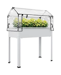 Outsunny Raised Garden Bed with house Cover,