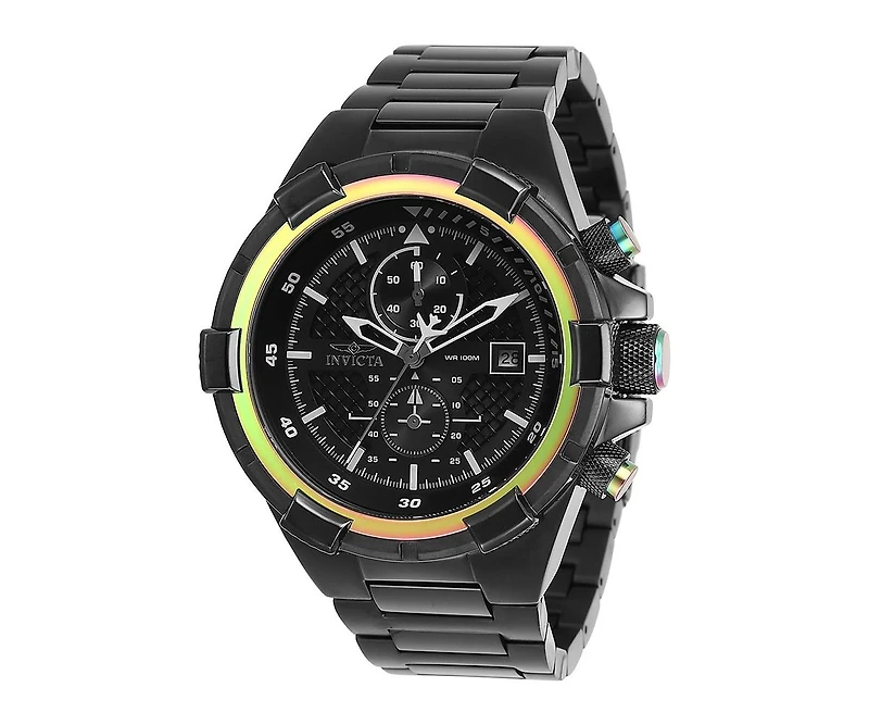 Invicta Men's 28131 Aviator Quartz Chronograph Black Dial Watch