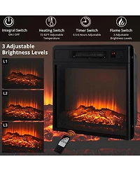 gaomon White Farmhouse Fireplace Tv Stand with 3-d Real Flame