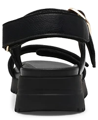 Anne Klein Women's Evanti Buckle Double Strap Sporty Sandals