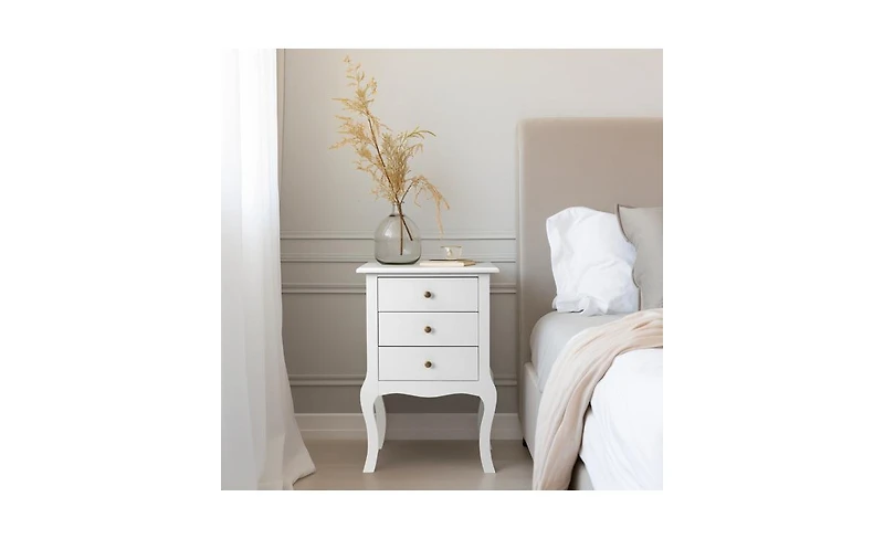 Slickblue Elegant Bedside Table for Bedroom Storage and Nightstand Organization