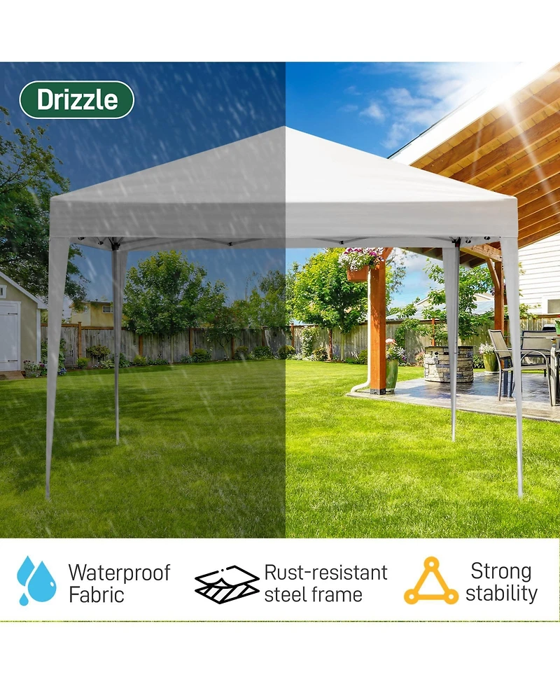 Slickblue Practical Waterproof Right-Angle Folding Tent for Outdoor Events and Shelter