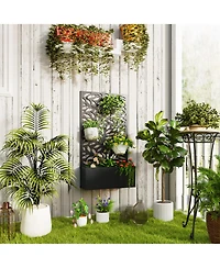 Outsunny Garden Box with Privacy Panel