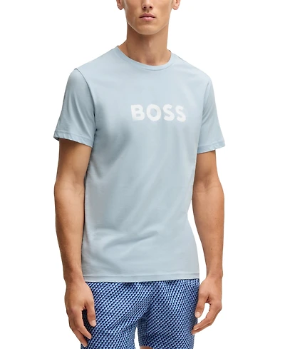 Boss by Hugo Men's Spf 50+ Uv Protection Cotton-Jersey T-Shirt