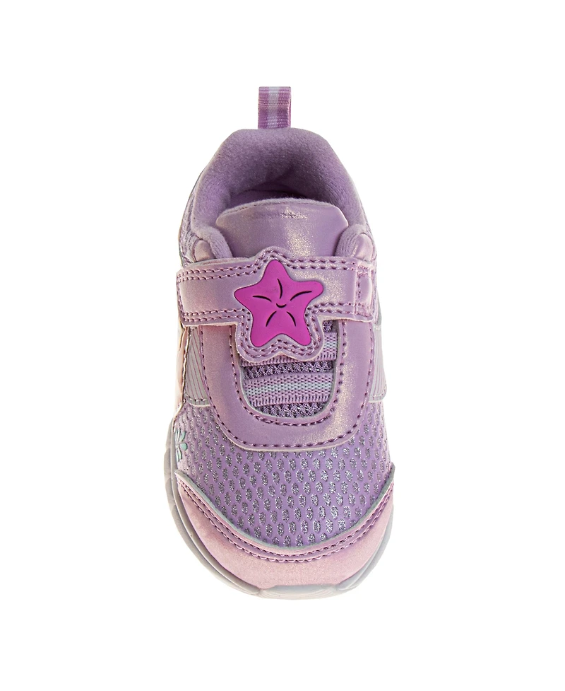 Disney Infant and Toddler Girls the Little Mermaid Hook Loop Sneakers