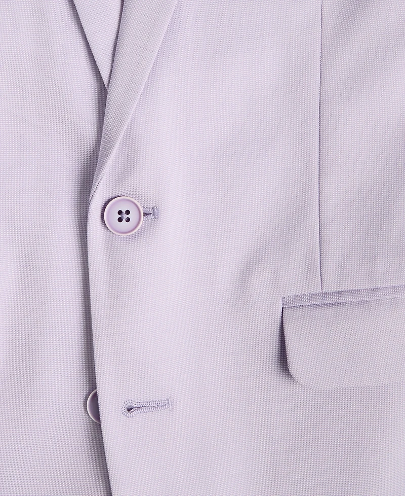 Calvin Klein Slim Fit Big Boys Stretch Tick-Weave Suit Jacket