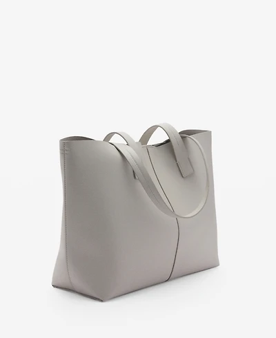 Mango Women's Double Handle Shopper Bag
