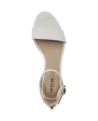 LifeStride Women's Florence Two Piece Block Heel Ankle Strap Sandals