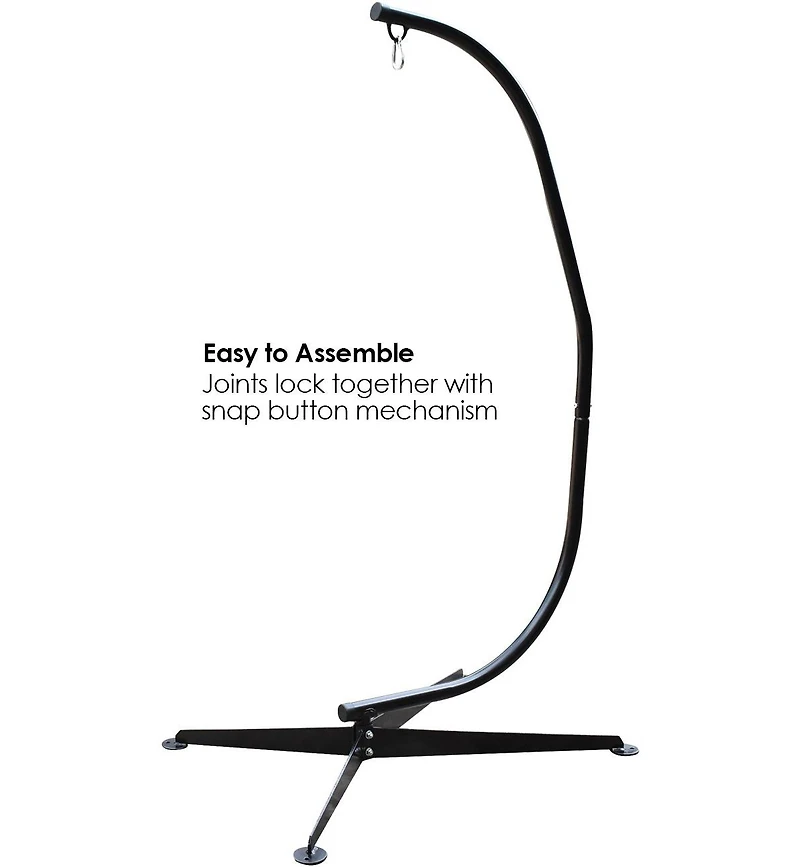 Sorbus Swivel Hammock Stand Chair Frame - Adjustable and Portable for Tree, Lounger, Air Porch, Patio and more (Holds 330lbs)