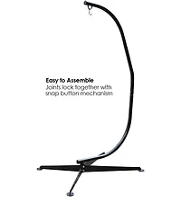 Sorbus Swivel Hammock Stand Chair Frame - Adjustable and Portable for Tree, Lounger, Air Porch, Patio and more (Holds 330lbs)