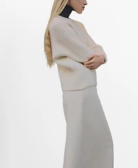 Mango Women's Save Finish Round Neck Sweater