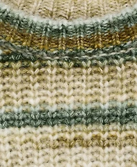 Mango Women's Round Neck Striped Sweater