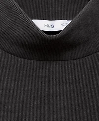 Mango Women's Corduroy Perkins Neck Sweatshirt