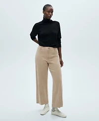 Mango Women's Catherin Culotte High-Rise Jeans