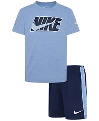 Nike Little Boys Dri-fit Dropset T-Shirt & Shorts Set