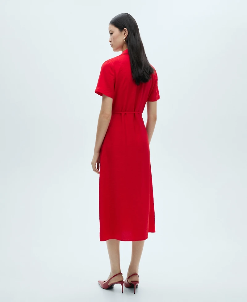 Mango Women's Pockets Shirt Dress