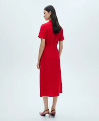 Mango Women's Pockets Shirt Dress