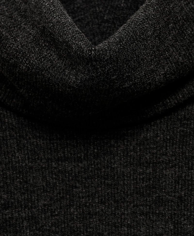 Mango Women's Draped Roll Neck Dress