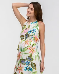 Pietro Brunelli Maternity Maternity Sleeveless Boat Neck Maxi Dress Francesca
