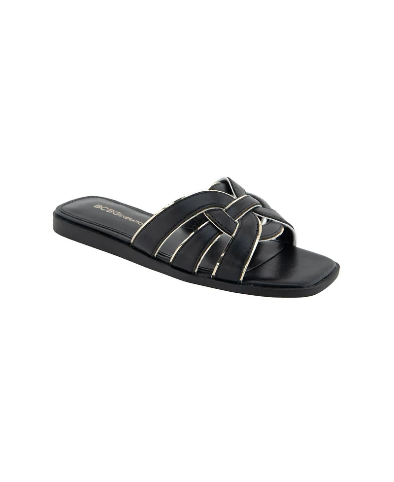 BCBGeneration Women's Meltem Slide Flat Sandals
