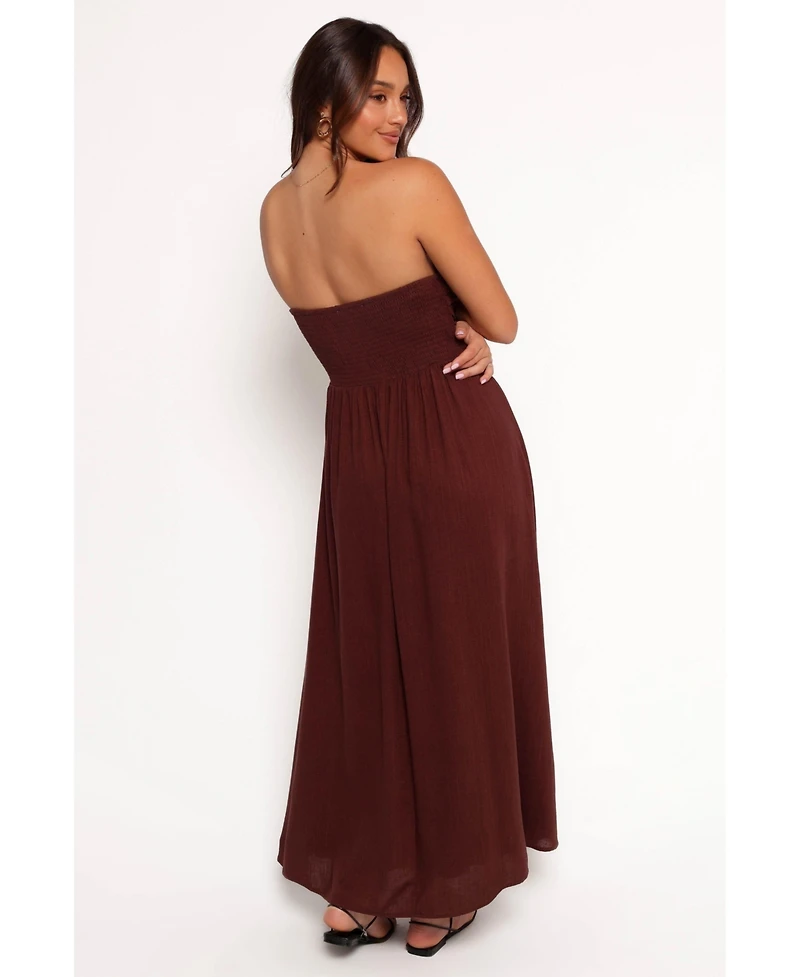 Petal and Pup Women's Kayt Strapless Dress - Butter Yellow