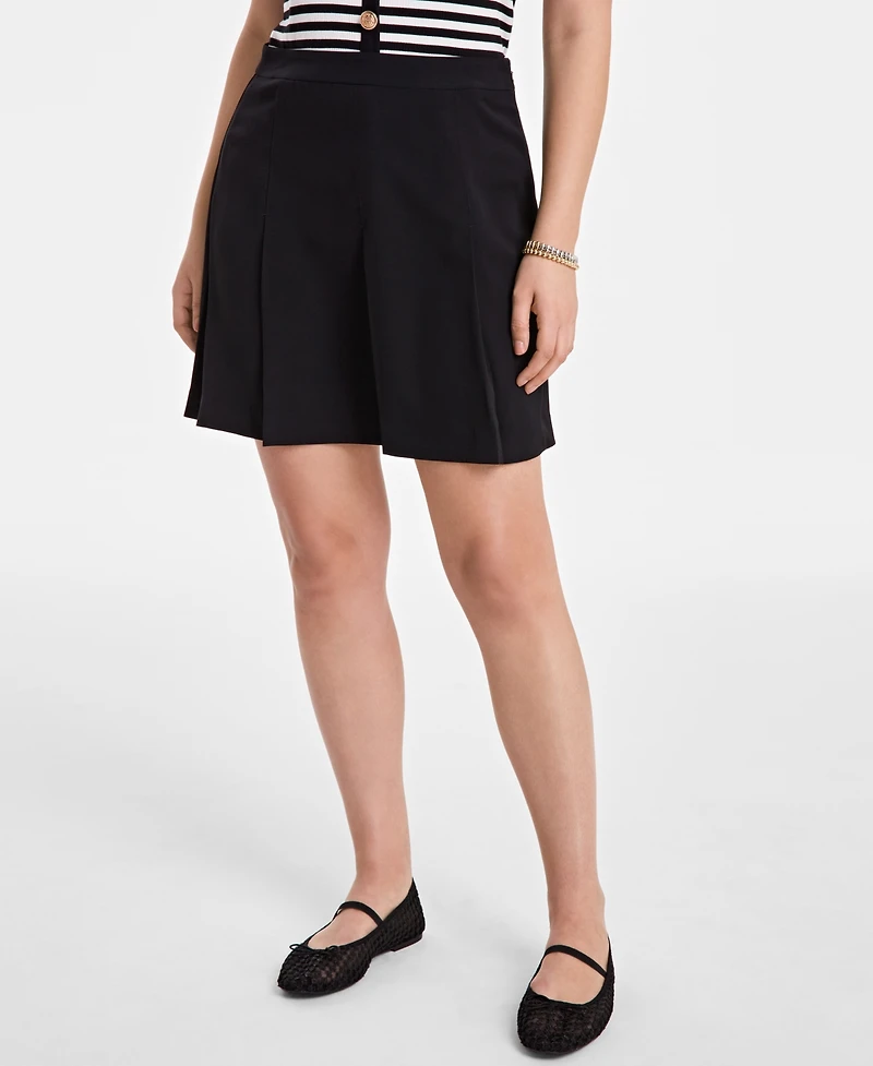 On 34th Women's Solid Box Pleated Mini Skirt, Exclusively at Macy's