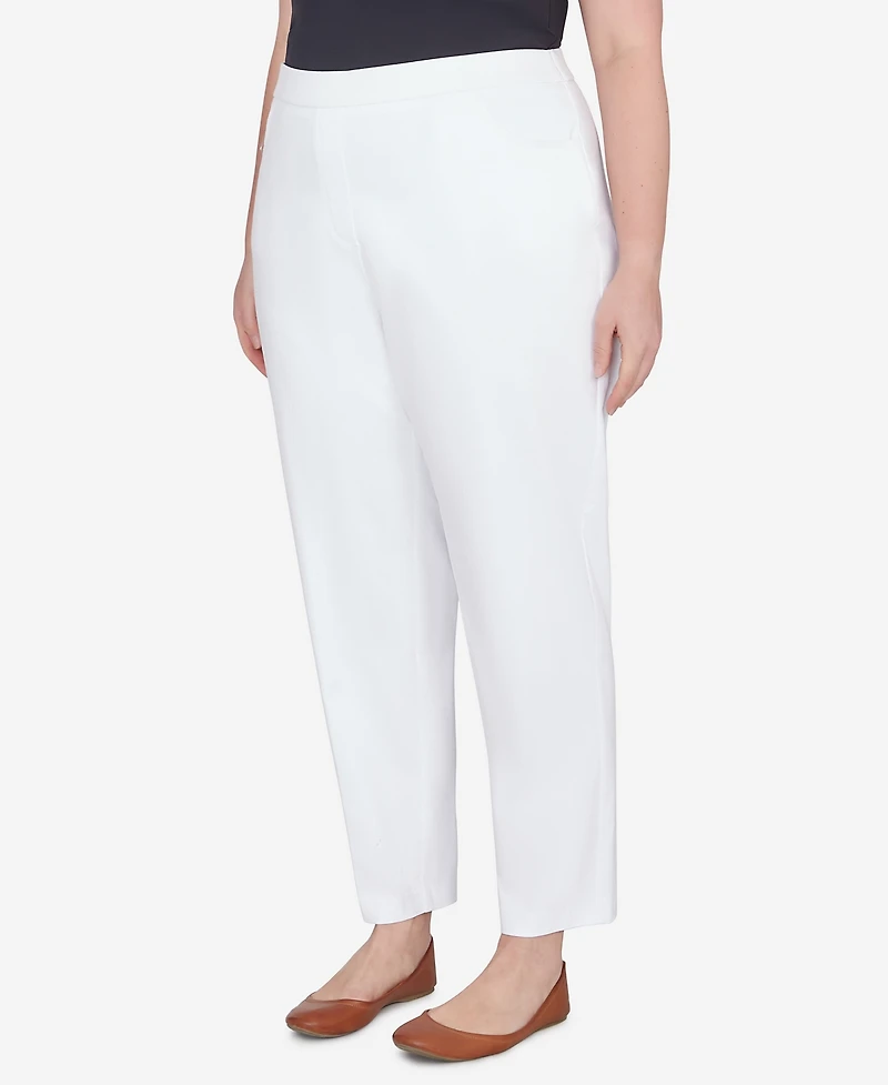 Alfred Dunner Plus Classic Allure Fit with Elastic Comfort Waistband Pants