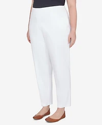 Alfred Dunner Plus Classic Allure Fit with Elastic Comfort Waistband Pants