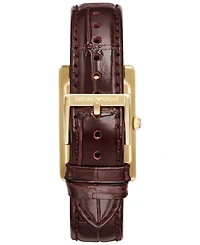 Emporio Armani Women's Brown Leather Strap Watch 25mm