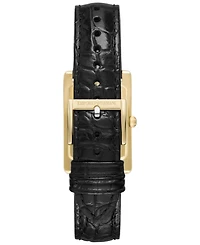 Emporio Armani Women's Black Leather Strap Watch 25mm