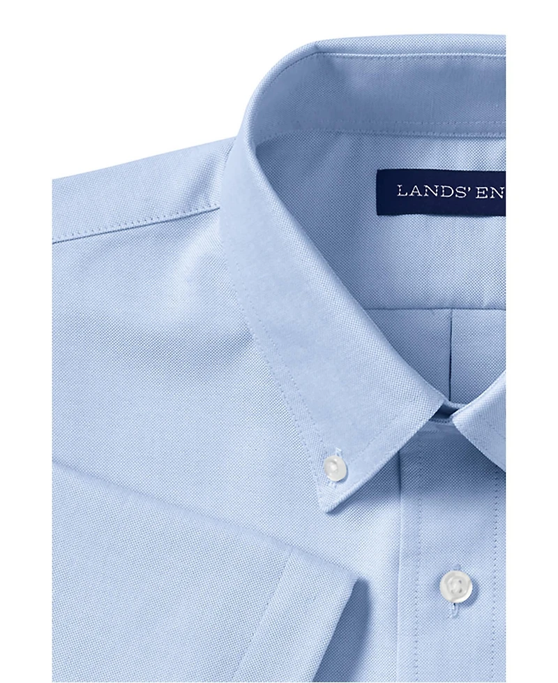 Lands' End Men's Short Sleeve Oxford Dress Shirt