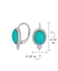 Bling Jewelry Oval Drop Earrings Gold Plated Sterling Silver