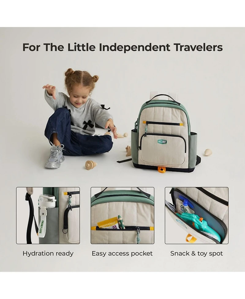 Bagsmart Walker 14L Featherlight Color Block Kids Backpack with Pencil Case