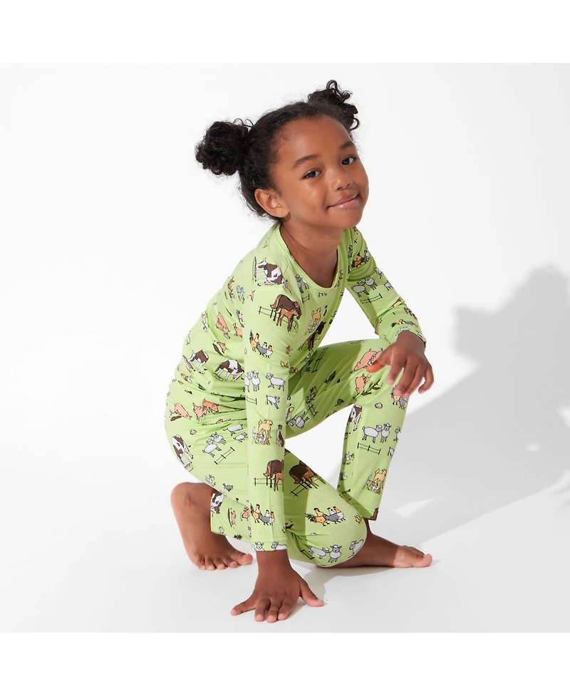 Bellabu Bear Unisex Kids Fall Vibes Set of 2 Piece Pajamas