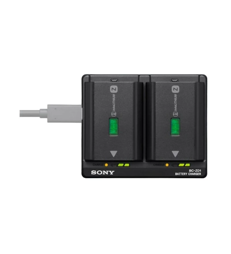 Sony Bc ZD1 Black Dual Battery Charger for Sony Z Battery Model Np FZ100