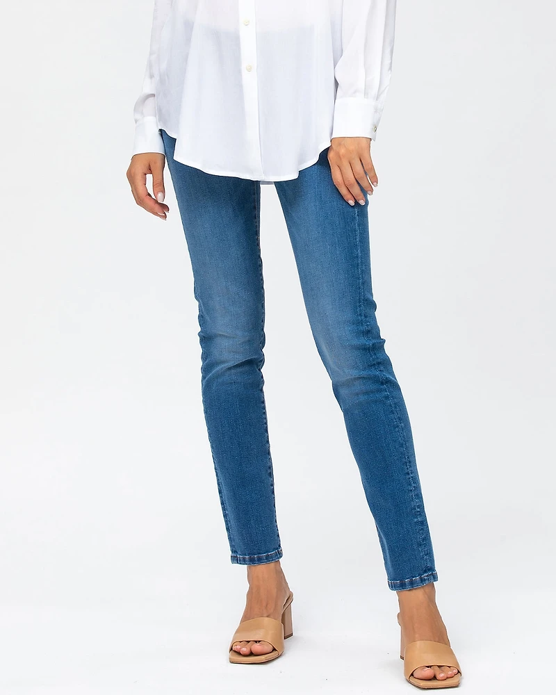 Maternity Skinny Stretch Denim & Elastic Waist Cool Girl Jeans
