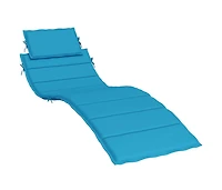 Sun Lounger Cushion Blue 73.2"x22.8"x1.6" Oxford Fabric