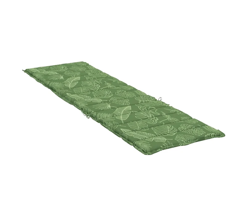 vidaXL Sun Lounger Cushion Leaf Pattern Oxford Fabric