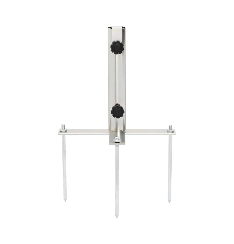 vidaXL Parasol Base Silver Steel with powder coating Compact