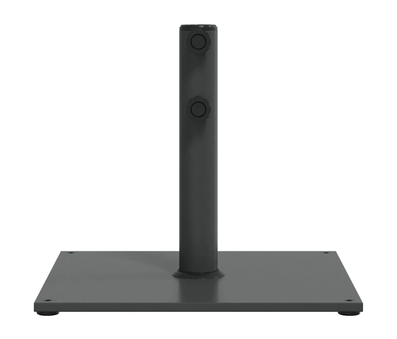 vidaXL Umbrella Base Dark Grey Steel, Iron Medium Heavy Weight Endurance