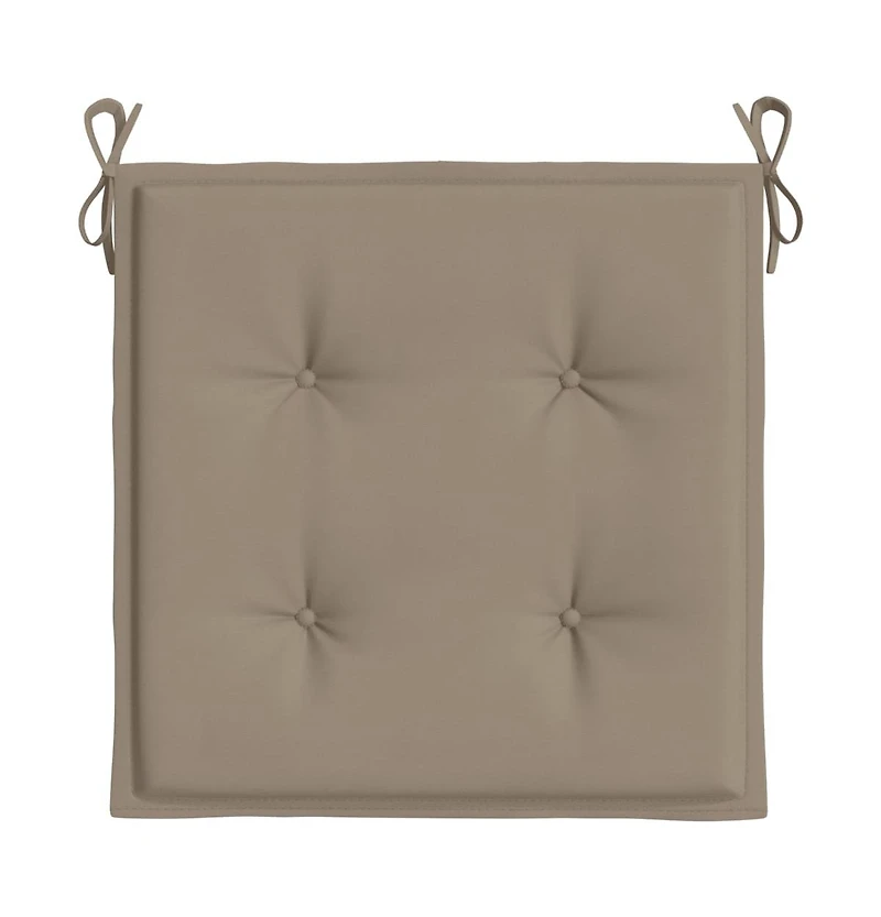 Garden Chair Cushions 6 pcs Taupe 19.7"x19.7"x1.2" Oxford Fabric