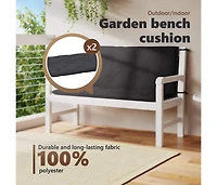 Garden Bench Cushion 47.2"x(19.7"+19.7")x2.8" Oxford Fabric